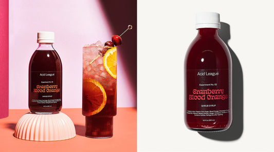 Cranberry Blood Orange Shrub Spritz